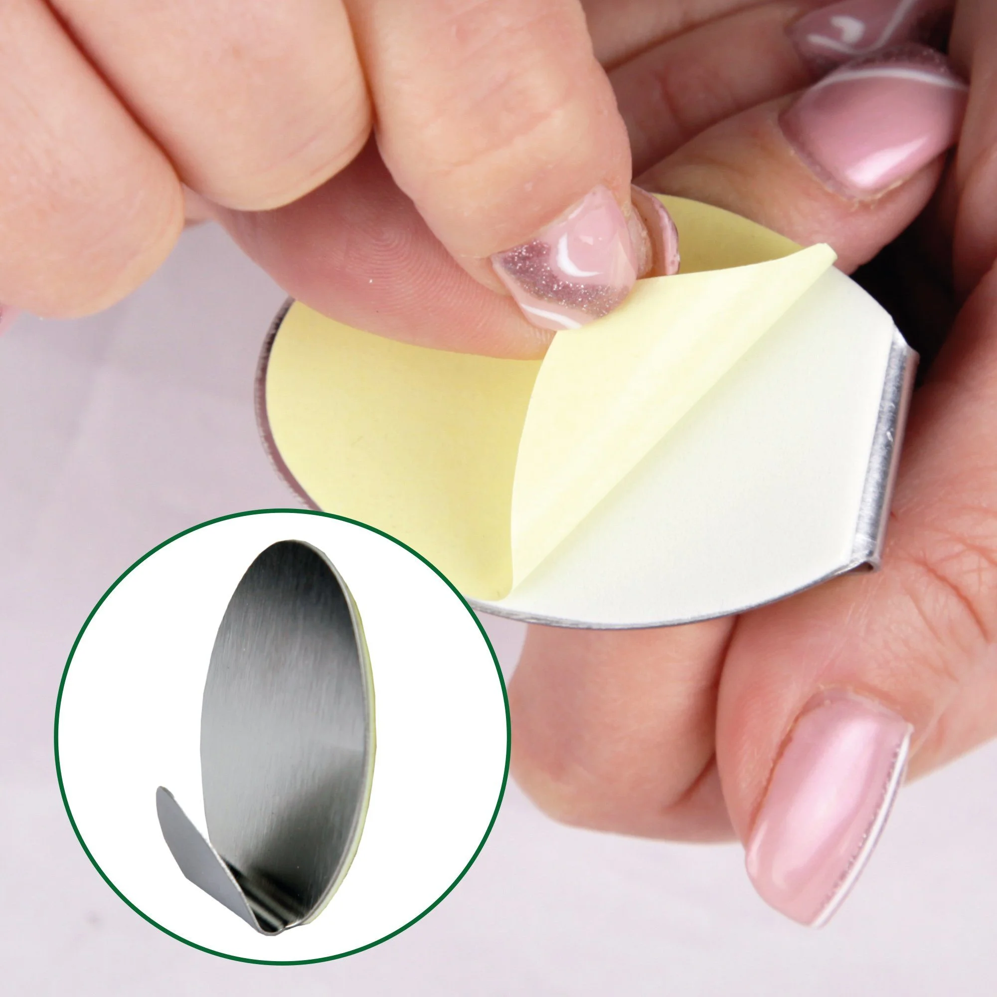 BESTLIVINGS Wandhaken · Edelstahl selbstklebend · 4er-Set